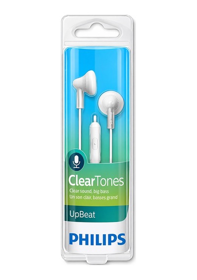 Philips She3015 3.5mm Jack Girişli Kablolu Mikrofonlu Kulak İçi Kulaklık Stereo Handsfree Telefon Uyumlu Beyaz