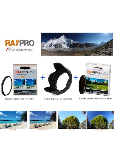 Raypro Filtre Seti 52 MM + Parasoley
