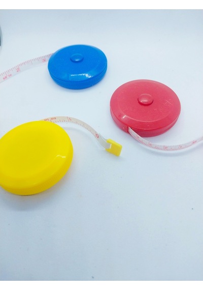 Metre Otomatik Basmalı Renkli Mini 120cm Vucut Ölçer 1 M Diğer