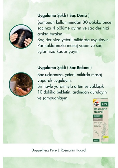 Doppelherz Biberiye Özü İçeren Saç Bakım Yağı 50 ML