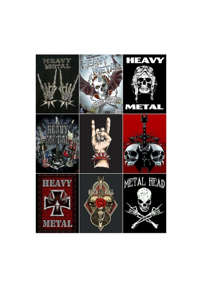 Heavy Metal Çoklu Sticker Seti