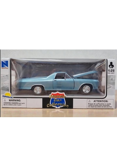 New Ray Koleksiyon 1 / 24 Ölçek 1962 Chevrolet İmpala Ss Mavi Pickup Model Metal Araba