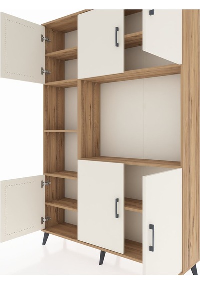 Arges Dolap 9 Raflı 6 Kapaklı 132x30x195 Çam-aytaşı/çam Çam Arges Dolap 9 Raflı 6 Kapaklı 132x30x195 Çam-aytaşı/çam Çam