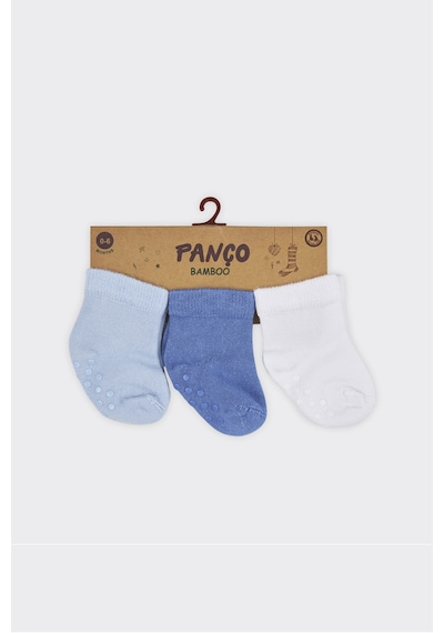 Panço Erkek Bebek Kaydırmaz Tabanlı Renkli Soket Çorap Set