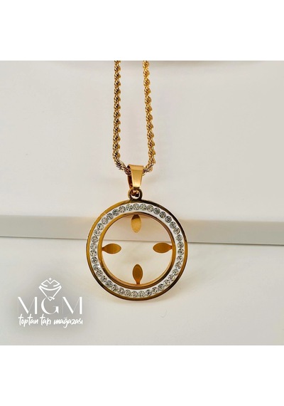 Çelik Çelik Kolye 40+5 Cm - Kl0197 Çok renkli