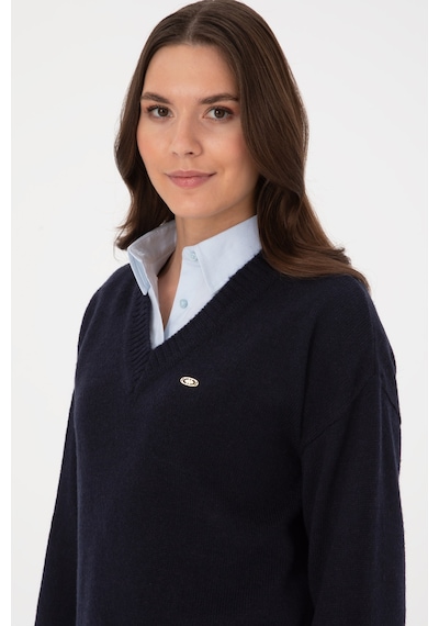 U.S. Polo Assn. U.s. Polo Assn. Kadın Lacivert Melanj Kazak /triko 50314833-vr120
