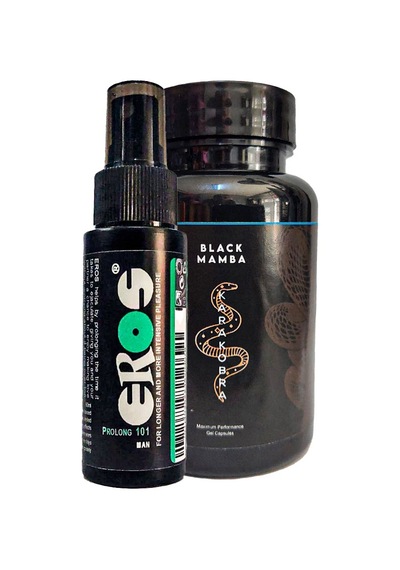 Erosprof101 Erkeklere Büyük Boy 60ml Geciktiricisprey + Siyahkobra Erkeklere "karakobra" Hissi 60lı Diğer