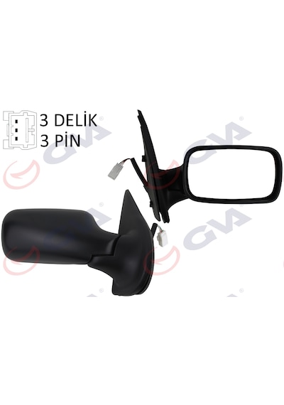 Dış Dikiz Aynası Sağ Palıo 98 Elektrikli+konveks 3 Fiş Vm-155e-5dr