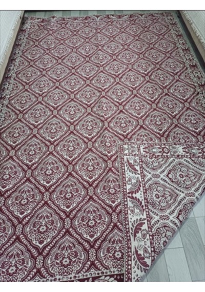Savan Dokuma Halı Örtüsü 9m² Kale Bordo5 Bordo