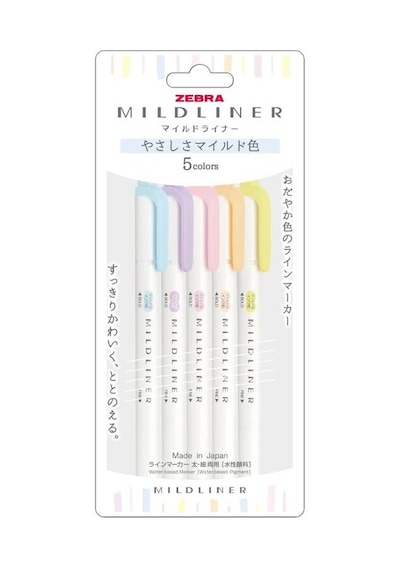 Zebra Mildliner Fosforlu Kalem Seti 5c-yc-n Pembe
