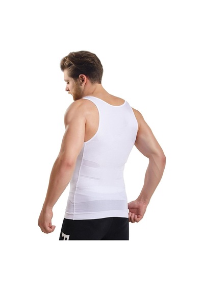 Ff Fit Form Giyim Beyaz Erkek Korse Atlet Göbek Ve Gögüs Bölgesi Beyaz