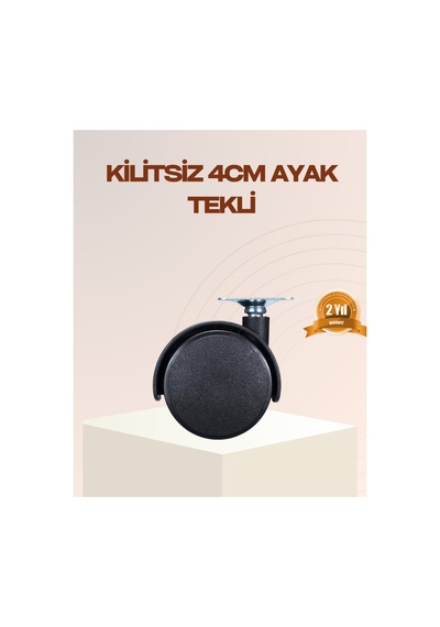 4 Cm Kilitsiz Mobilya Ayağı Tekli Kolay Dönen Masa Ve Sehpa Ayağı Renk Renk