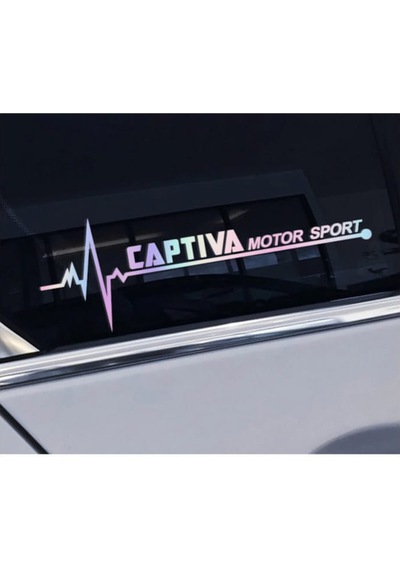 Chevrolet Captiva Yan Cam Sticker Oto Kapı 20 Cm X 7 Cm Renkli