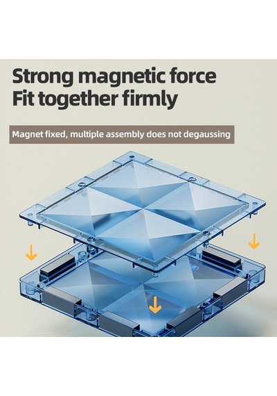 Karton Kutulu Doğal Renkler Magnetic Yapı Blokları 3d Puzzle 48 Parça 6.5 Cm