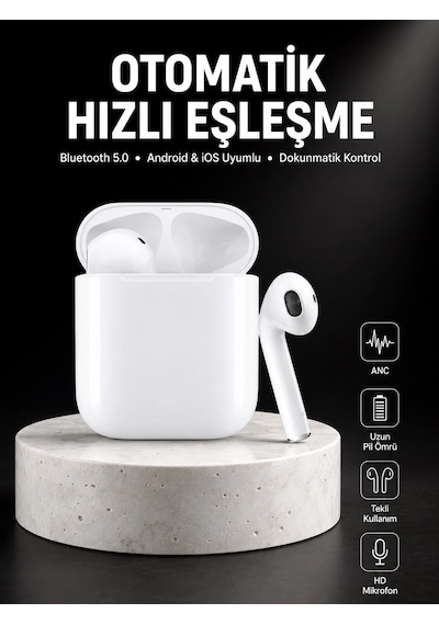 Mey İthalat Yeni Nesil Dokunmatik Kontrol Çağrı Cevaplayabilen Kablosuz Bluetooth Kulaklık