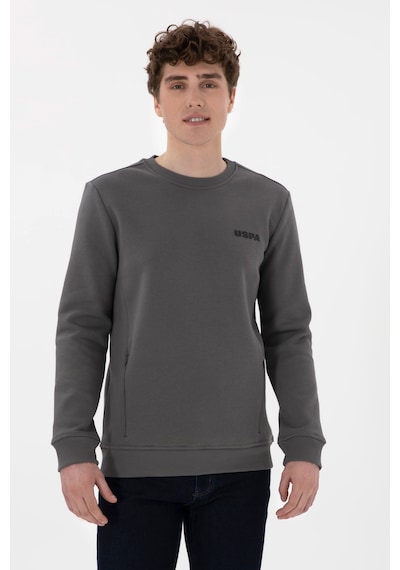 U.S. Polo Assn. Erkek Regular Fit Bisiklet Yaka Antrasit Sweatshirt 50292362-VR006