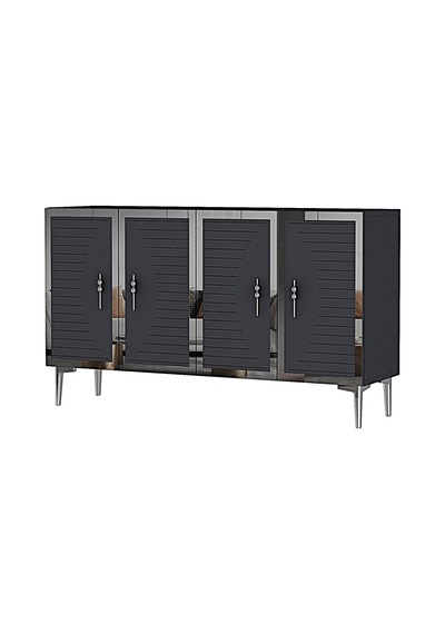 Ka1207as Tuna Konsol Ve Tv Sehpası Antrasit-silver 120cm