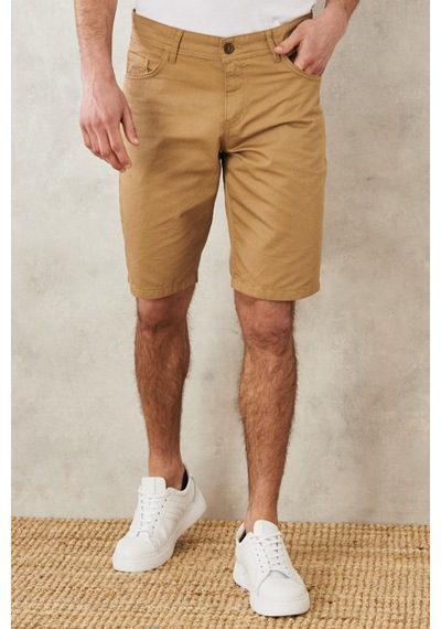 Ac&Co / Altınyıldız Classics Erkek Camel Slim Fit Dar Kesim Armürlü %100 Pamuk Casual Chino Şort 4A0222200007Cml46 Camel Ac&Co / Altınyıldız Classics Erkek Camel Slim Fit Dar Kesim Armürlü %100 Pamuk Casual Chino Şort 4A0222200007Cml46 Camel