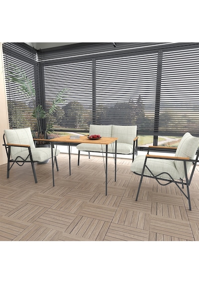 Doruk Home Balkon, Bahçe, Cafe, Metal Kanepe Koltuk Takımı , Bahçe Mobilyası, 90x50 Masalı - 211 Krem Doruk Home Balkon, Bahçe, Cafe, Metal Kanepe Koltuk Takımı , Bahçe Mobilyası, 90x50 Masalı - 211 Krem