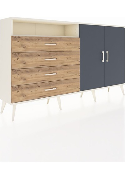 Arges Konsol 3 Raflı 4 Çekmeceli 2 Kapaklı 176x30x99 Aytaşı-antrasit/çam Antrasıt/atlas Çam - Aytası Arges Konsol 3 Raflı 4 Çekmeceli 2 Kapaklı 176x30x99 Aytaşı-antrasit/çam Antrasıt/atlas Çam - Aytası