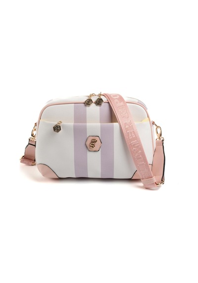 Silver Polo Sp1094 Kadın Çapraz Çanta Ekose Lila-pembe