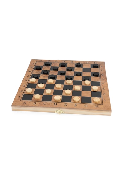 Kişiye Özel İsim Yazılabilir Lüks Ahşap Katlanabilir 3ü 1 Arada Premium Satranç Dama Tavla Seti 34cm