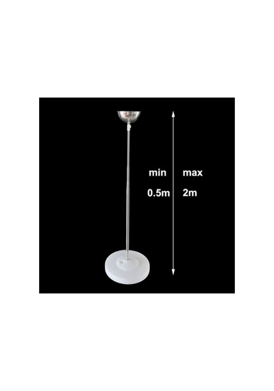 Metal Çubuklu Yüksekliği Ayarlanabilir Balon Kulesi Standı 210 Cm Dayanıklı & Şık Tasarım Şeffaf