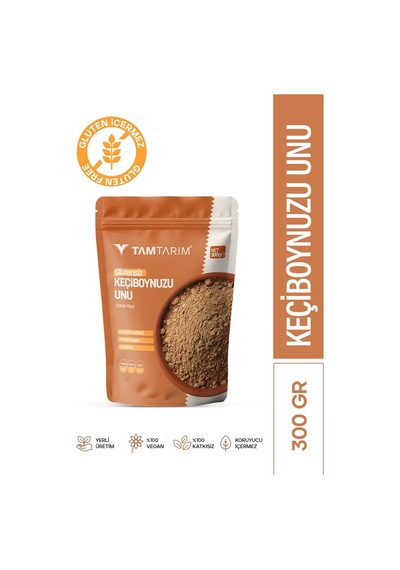 Tam Tarım Glutensiz Keçiboynuzu Unu 300 G