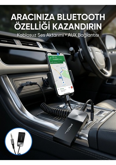 Mey İthalat Araç Ve Ev Ses Sistemleri İçin Bluetooth Aux Adaptörü