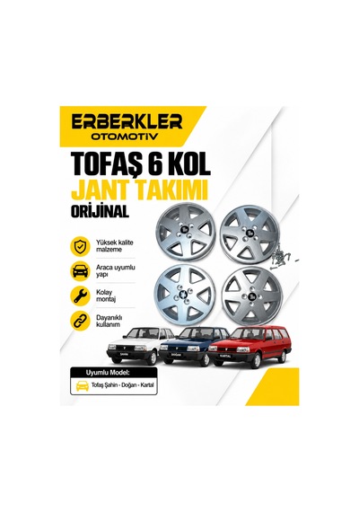 Tofaş 6 Kol Jant Takımı - Erb2002