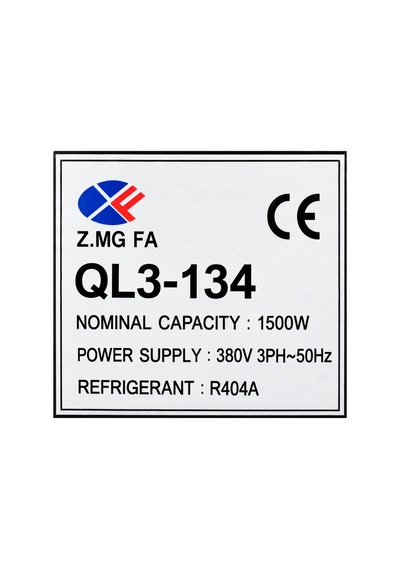 Zingfa Ql3-134 R404a 380v Trifaze Sanayi Tipi Soğutma Kompresörü Siyah