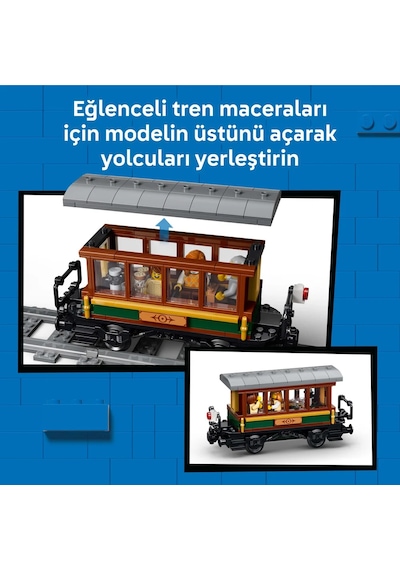 LEGO® City Klasik Buharlı Tren 60511 - 7 Yaş ve Üzeri Çocuklar İçin Yaratıcı Oyuncak Yapım Seti (575 Parça)