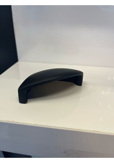 Shell Düz Metal Kulp 64mm Mat Siyah Dolap Kapak Tv Ünite Mutfak Modern Çekmece Mobilya Kulbu Komidin