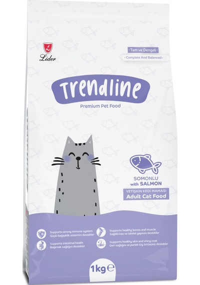 Trendline Somonlu Kuru Kedi Maması 1 Kg
