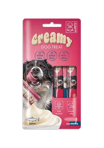 M-pets Creamy Köpek Ödül 4 X 15 Gr Somonlu