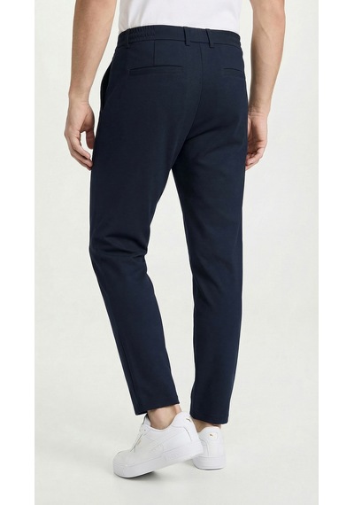Etikmen Lacivert İpli Kolay Ütülenebilir Easy Iron Jogger Erkek Pantolon Lacivert