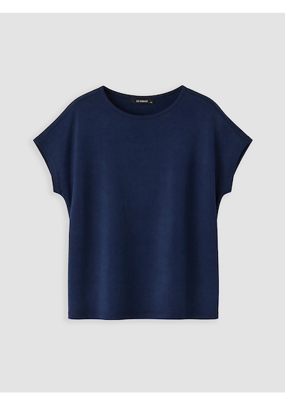 Lcwaıkıkı Curve Lacivert Büyük Beden Oversize Bluz
