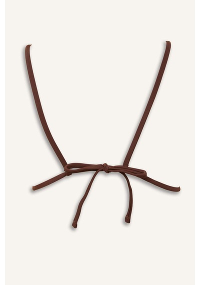 Defacto Regular Fıt Kırışık Dokulu Kumaş Kahverengi Bikini Üstü E0205ax26smbn341 Kahve-bn341