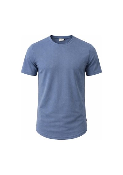 Plus Scorpion Erkek Slim Fit Basic Tişört Esnek, Terletmeyen Pike Dokulu Kumaş İndigo