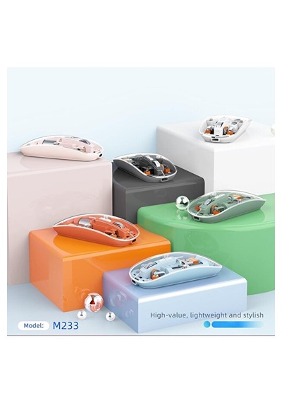 Kablosuz Mouse Type-c Şarjlı 2.4ghz Bağlantı Ultra Sessiz Tıklama - Rgb Şeffaf Mouse Diğer