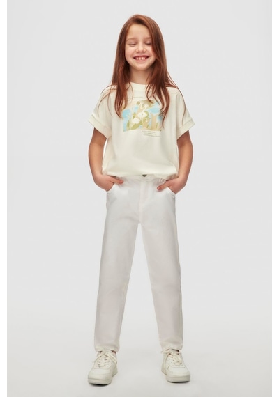 Nk Kids Kız Pantolon 25ynk54747 Beyaz