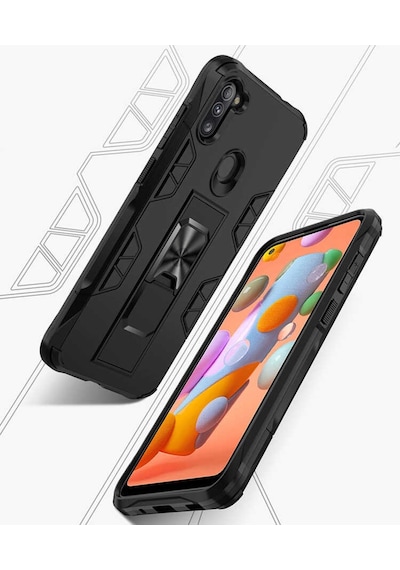 Samsung Uyumlu Galaxy A11 Kilif Miknatisli Zirhli Korumali Silikon 466955436