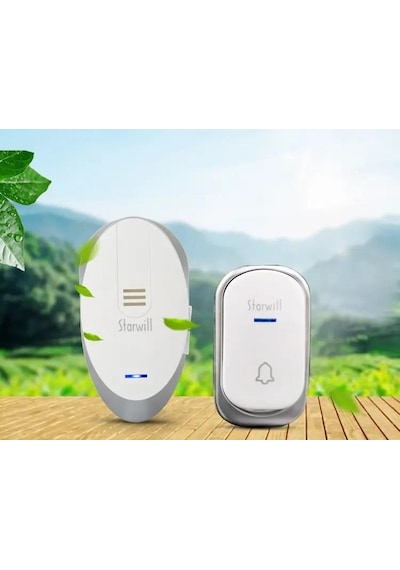 Primex Starwill Priz Beslemeli 32pol. Melodi Kablosuz Zil Kapı Zili 220v, 433mhz Kablosuz Kapı Zili