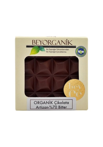 Organik Çikolata Artizan - %70 Bitter 40 G
