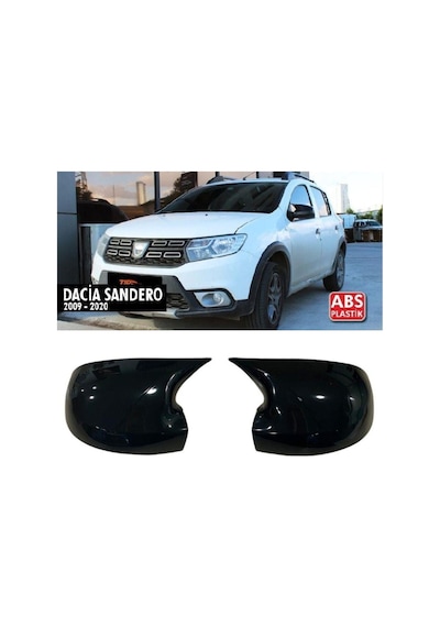 Dacia Sandero Batman Yarasa Ayna Kapağı Piano Black / 2009 - 2020
