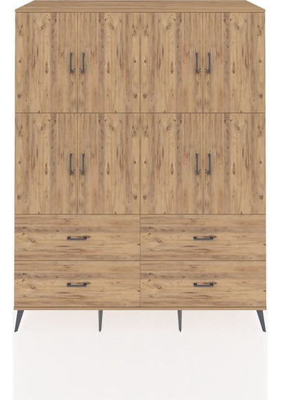 Kronos Gardrop 8 Raflı 4 Çekmeceli 8 Kapaklı 176x59x221 Çam-çam Beyaz Kronos Gardrop 8 Raflı 4 Çekmeceli 8 Kapaklı 176x59x221 Çam-çam Beyaz