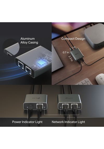 Tp-lınk Eh210 2port Gigabit Ethernet Splitter