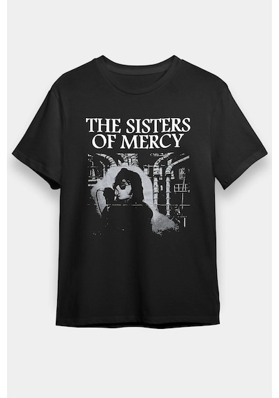 Startmore Adrift Ko Buta Sisters Of Mercy Baskılı Unisex Siyah Tişört - Tshirt T58311 Siyah