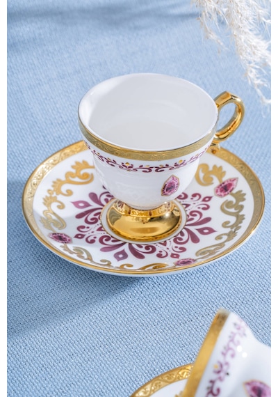 Acar Kleodora 6 Kişilik Kahve Fincan Takımı - 90 Ml Renkli