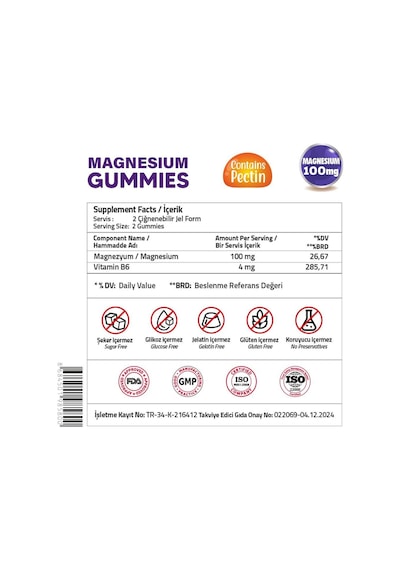 Validus Magnesium 60 Gummies
